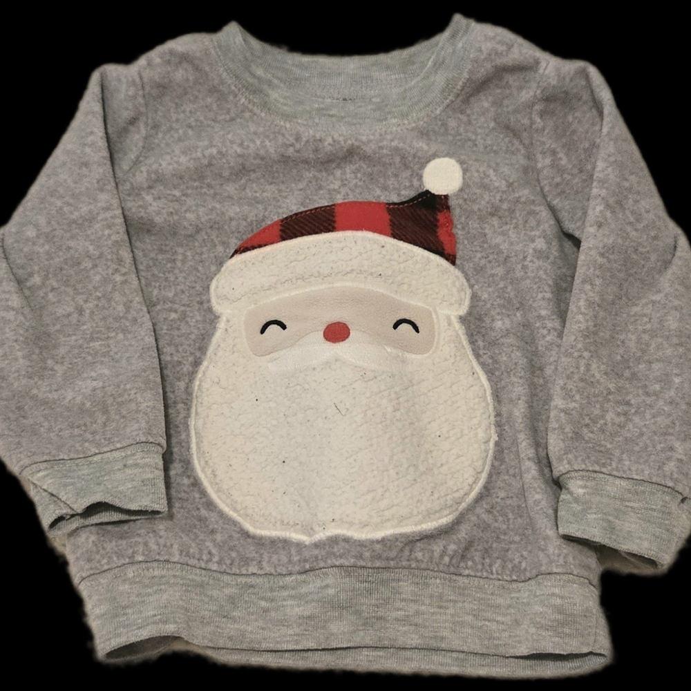 Gray Santa Kids Sweatshirt